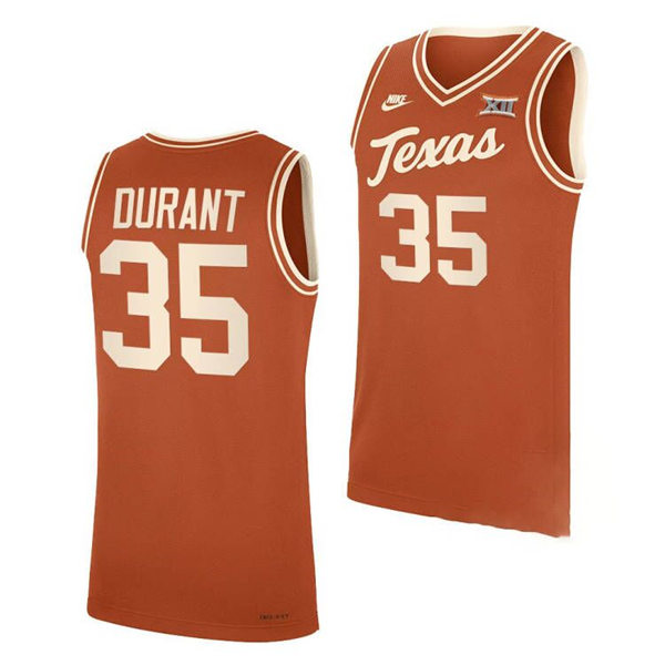 Mens Youth Texas Longhorns #35 Kevin Durant Nike Orange Team Classic Basketball Jersey