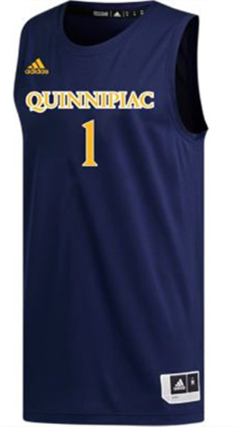 Mens Youth Quinnipiac Bobcats Custom Navy College Basketball Swingman Jersey