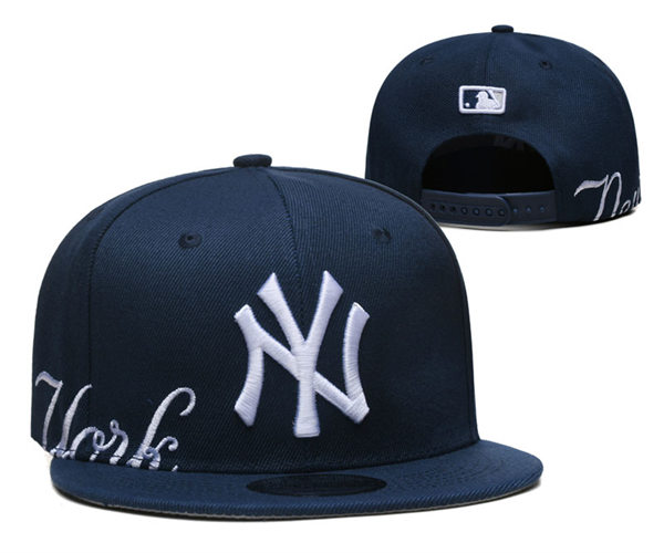 New York Yankees Navy embroidered Snapback Caps YD23030107