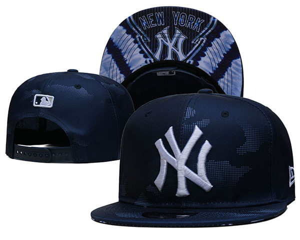 New York Yankees Navy embroidered Snapback Caps YD23030106