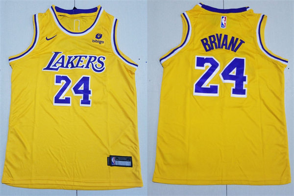 Youth Los Angeles Lakers #24 Kobe Bryant Nike Gold Icon Edition Jersey