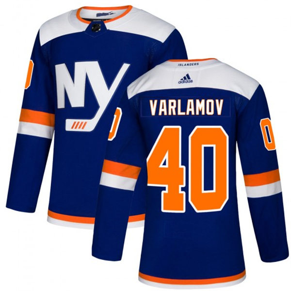 Men's New York Islanders #40 Semyon Varlamov adidas Blue Alternate Jersey