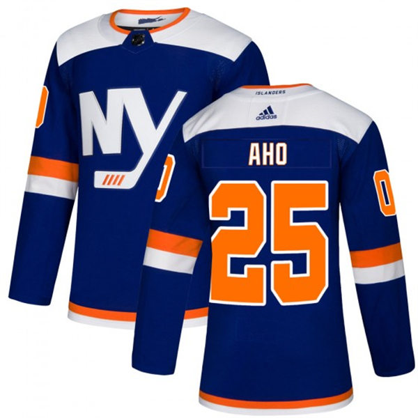 Men's New York Islanders #25 Sebastian Aho adidas Blue Alternate Jersey