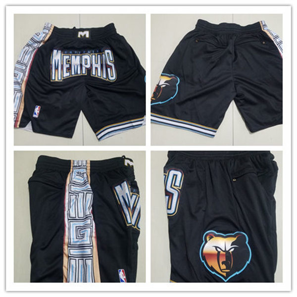 Men's Memphis Grizzlies Black 2022-23 City Edition Justdon Pockets Shorts