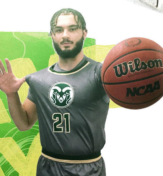 Mens Youth Colorado State Rams Custom Grey Basketball Jersey