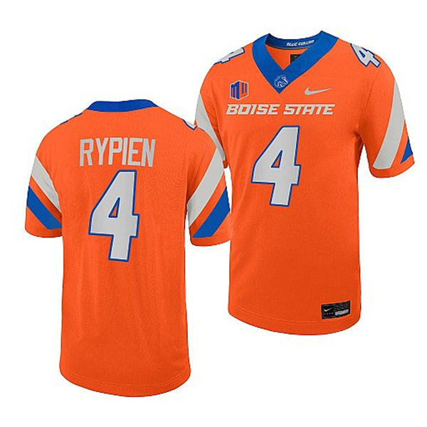 Mens Youth Boise State Broncos #4 Brett Rypien Nike Orange Football Game Jersey