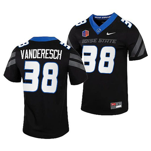 Mens Youth Boise State Broncos #38 Leighton Vander Esch Nike Black Football Game Jersey