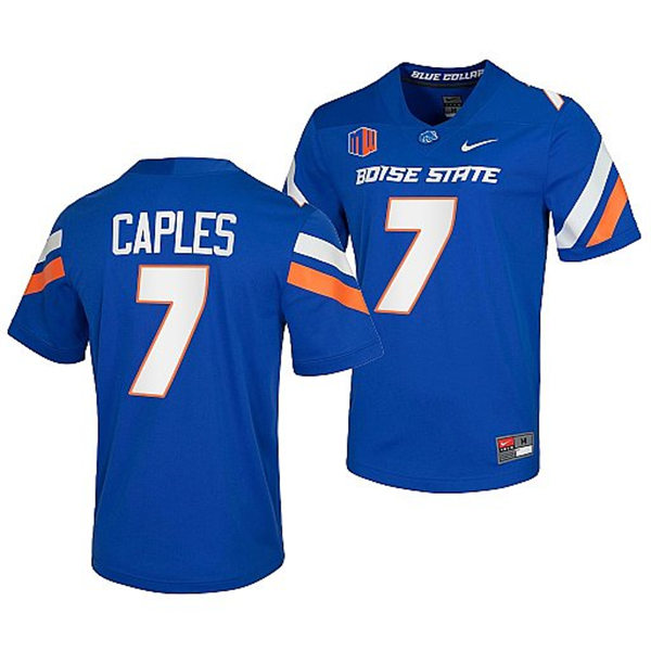 Mens Youth Boise State Broncos #7 Latrell Caples Nike Royal Football Game Jersey