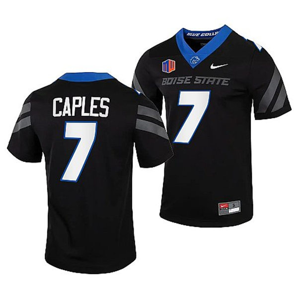 Mens Youth Boise State Broncos #7 Latrell Caples Nike Black Football Game Jersey