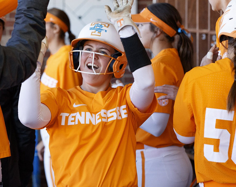 Womens Tennessee Volunteers Custom Nike Orange Two-Button Pullover Softball Jersey