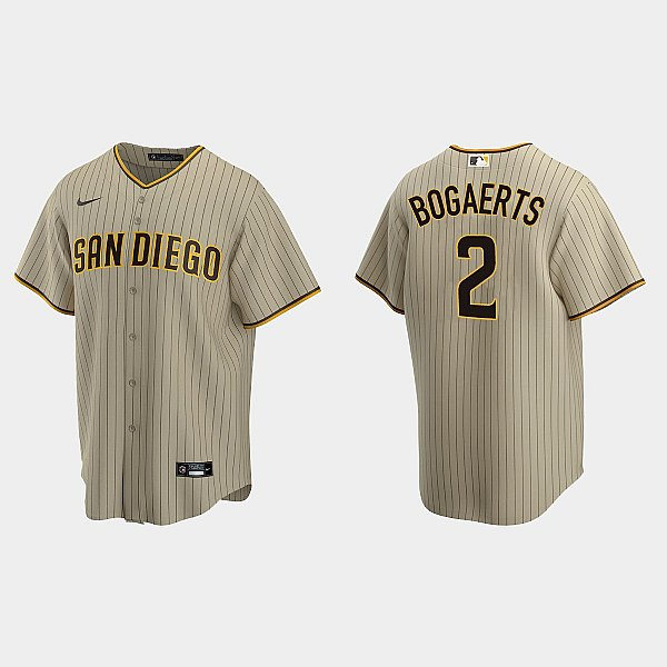 Youth San Diego Padres #2 Xander Bogaerts Tan Brown Alternate CoolBase Jersey