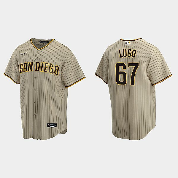 Youth San Diego Padres #67 Seth Lugo Tan Brown Alternate CoolBase Jersey