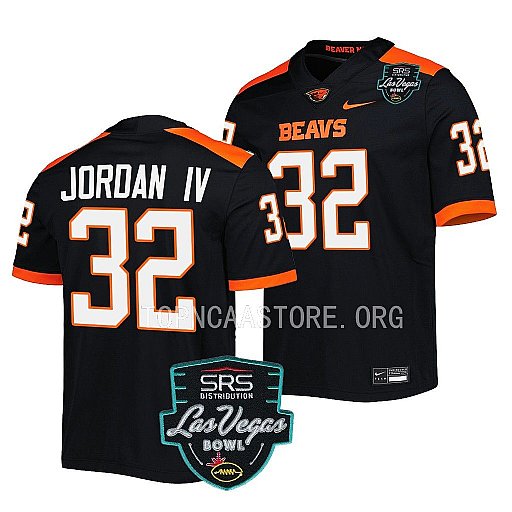 Mens Youth Oregon State Beavers #32 Melvin Jordan IV Black College Football Game Jersey