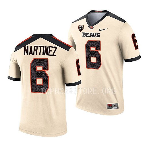 Mens Youth Oregon State Beavers #6 Damien Martinez White College Football Game Jersey