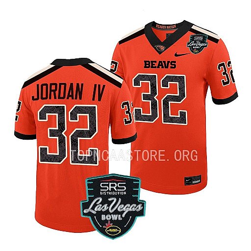 Mens Youth Oregon State Beavers #32 Melvin Jordan IV Orange College Football Game Jersey