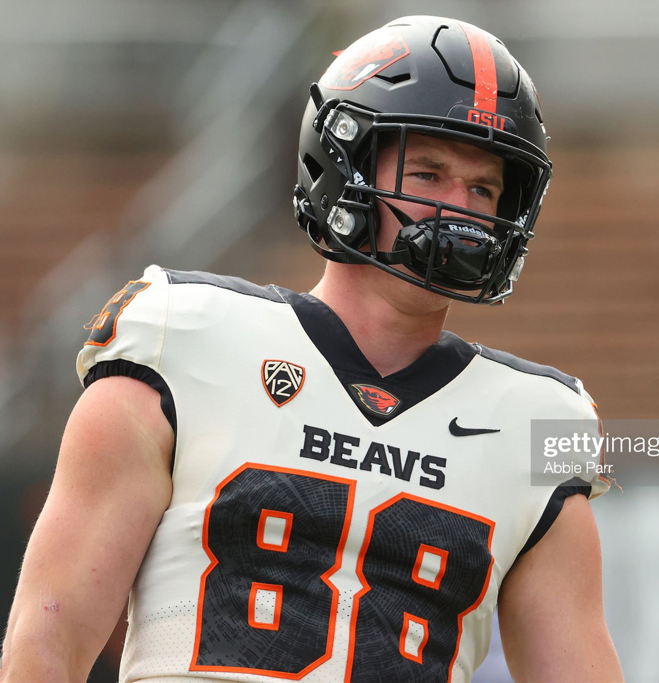 Mens Youth Oregon State Beavers #88 Luke Musgrave White College Football Game Jersey