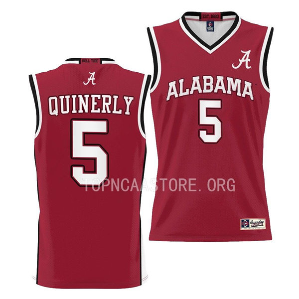 Mens Youth Alabama Crimson Tide #5 Jahvon Quinerly Nike Basketball Limited Jersey Crimson