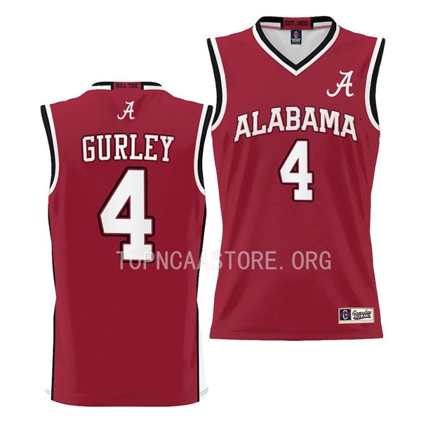 Mens Youth Alabama Crimson Tide #4 Noah Gurley Nike Basketball Limited Jersey Crimson