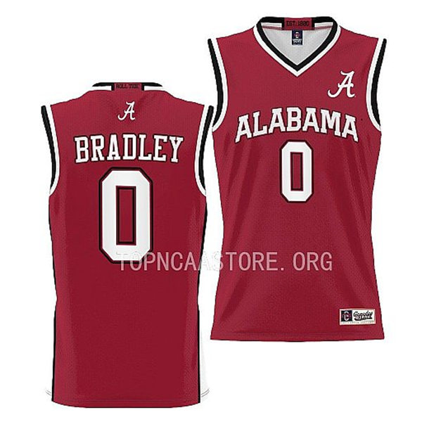 Mens Youth Alabama Crimson Tide #0 Jaden Bradley Nike Basketball Limited Jersey Crimson