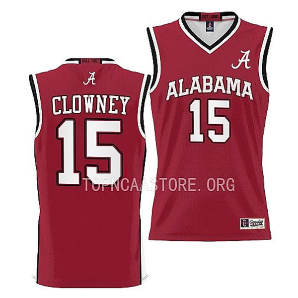 Mens Youth Alabama Crimson Tide #15 Noah Clowney Nike Basketball Limited Jersey Crimson