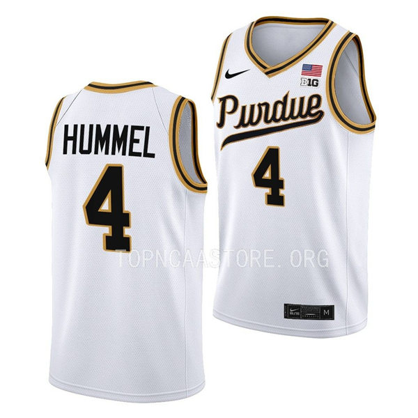 Mens Youth Purdue Boilermakers #4 Robbie Hummel Nike White 2023 Unveil Rick Mount-Era Retro Basketball Jersey