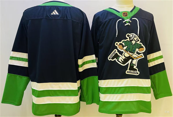 Men's Vancouver Canucks Blank Navy 2022 Reverse Retro Team Jersey