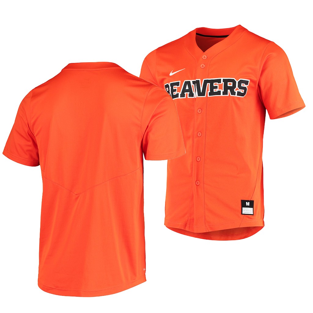 Mens Youth Oregon State Beavers Blank Nike Orange Baseball Team Jersey 