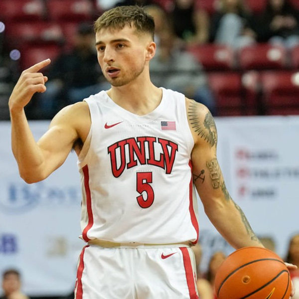 Mens Youth UNLV Runnin' Rebels #5 Jordan McCabe Nike 2022-23 White Basketball Game Jersey