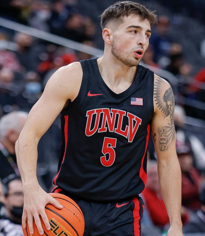 Mens Youth UNLV Runnin' Rebels #5 Jordan McCabe Nike 2022-23 Black Basketball Game Jersey