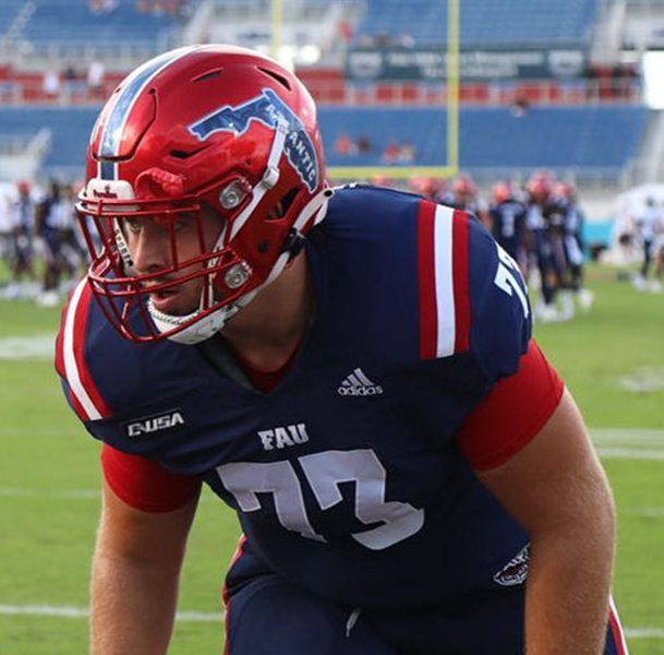 Mens Youth Florida Atlantic Owls Custom Adidas 2022 Navy Football Game Jersey