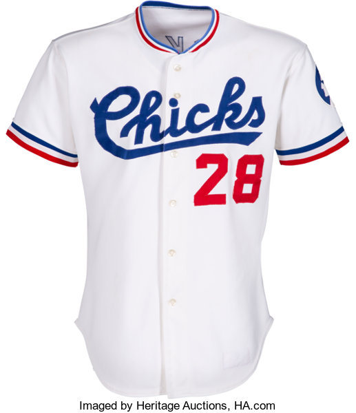 Mens Youth Memphis Chicks Custom White Button vintage 1944 Home Jersey
