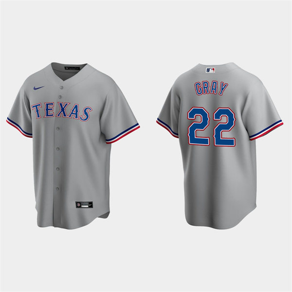 Youth Texas Rangers #22 Jon Gray Nike Grey Road Player Jersey