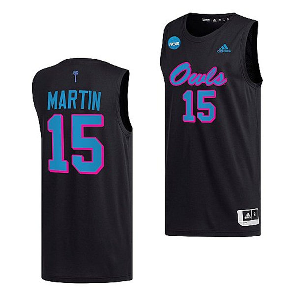 Mens Youth Florida Atlantic Owls #15 Alijah Martin Black Basketball Swingman Jersey (3)