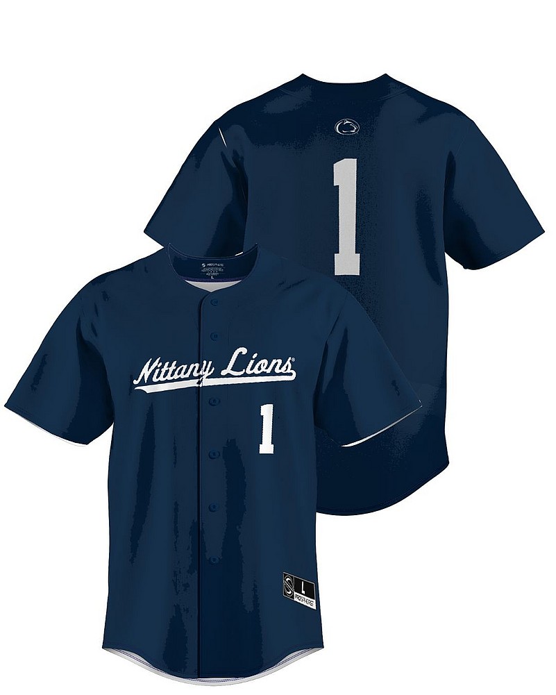 Mens Youth Penn State Nittany Lions Custom Nike 2022 Navy Baseball Game Jersey