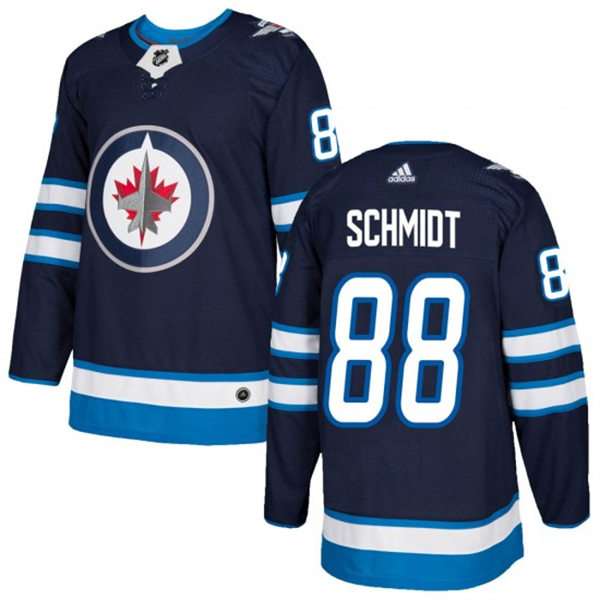 Men's Winnipeg Jets #88 Nate Schmidt  adidas Navy Home Jersey