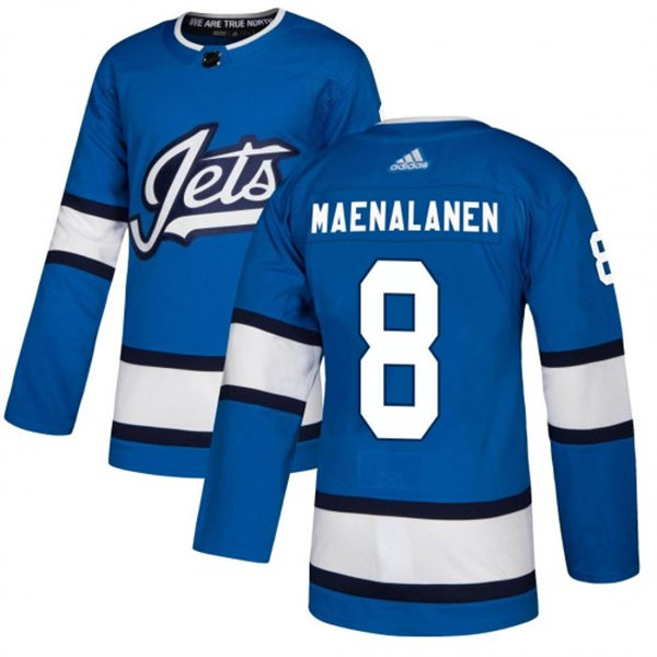 Men's Winnipeg Jets #8 Saku Maenalanen adidas Blue Alternate Jersey