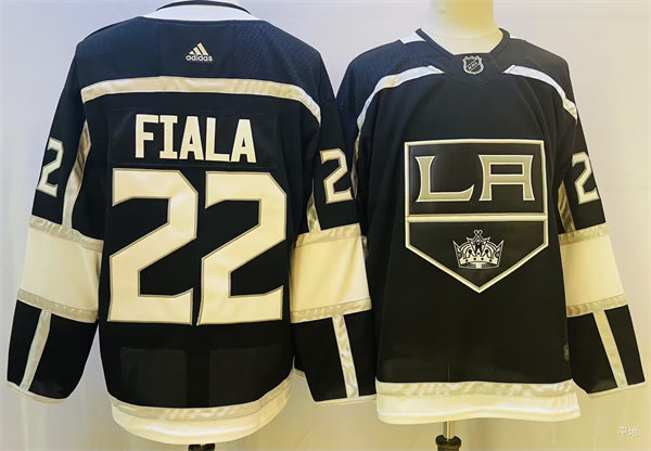 Mens Los Angeles Kings #22 Kevin Fiala adidas Black Home Player Jersey