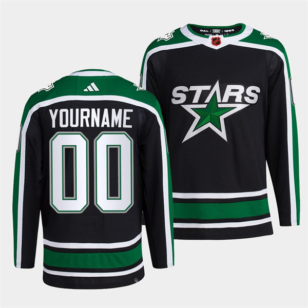 Men's Youth Dallas Stars Custom Adidas 2022 Reverse Retro Special Edition 2.0 Primegreen Jersey