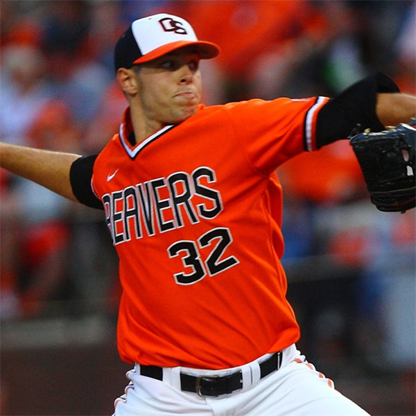 Mens Youth Oregon State Beavers Custom Orange Pullover Baseball Jersey