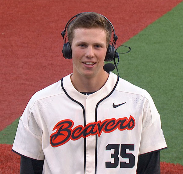 Mens Youth Oregon State Beavers Custom 2018 Cream Beavers  Baseball Jersey