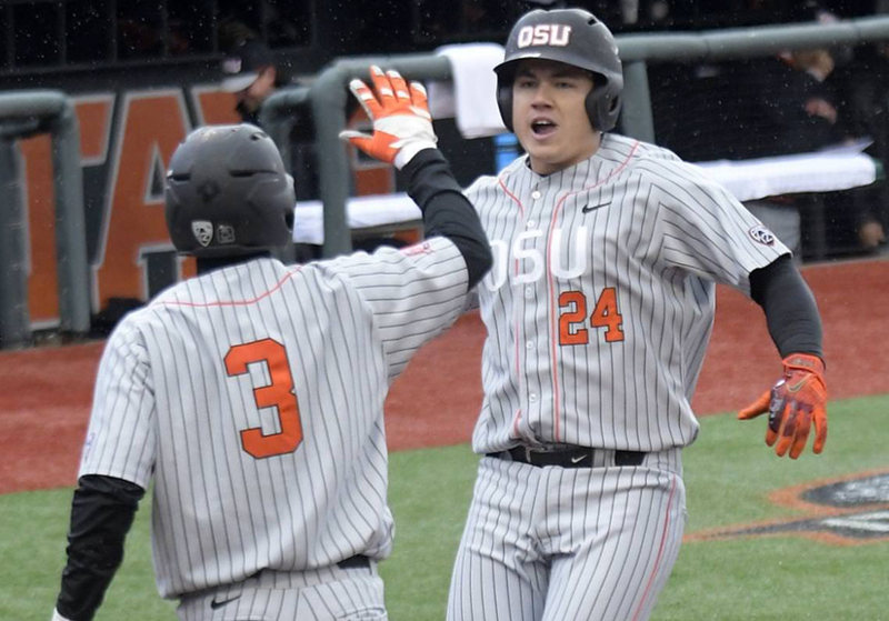 Mens Youth Oregon State Beavers Custom Nike Grey Pinstripe Baseball Jersey