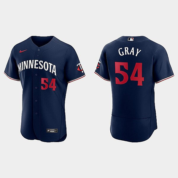 Mens Minnesota Twins #54 Sonny Gray Nike 2023 Navy Alternate Authentic Player Jersey