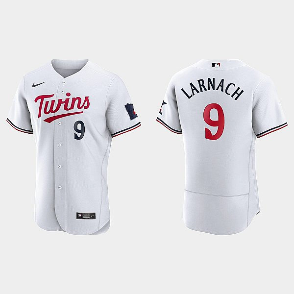 Mens Minnesota Twins #9 Trevor Larnach Nike 2023 Home White Authentic Player Jersey