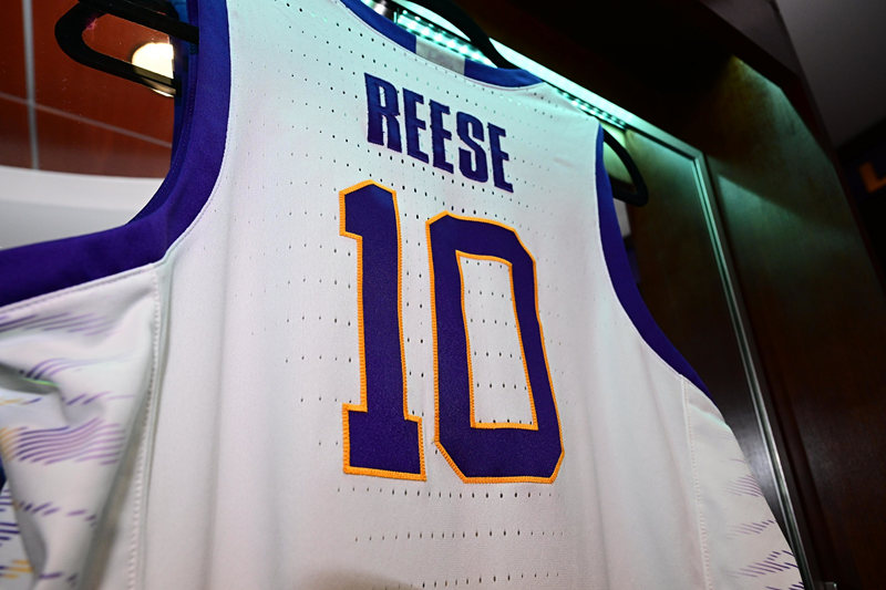 Womens LSU Tigers #10 Angel Reese Basketball Game Jersey White