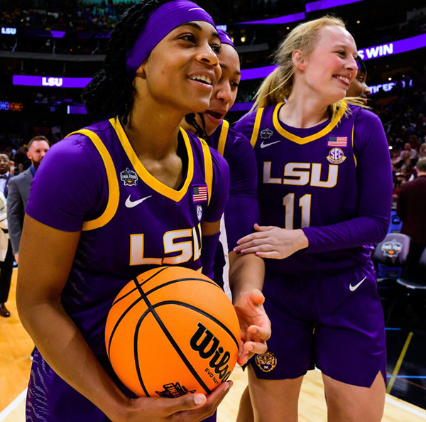 Womens LSU Tigers Custom Purple 2023 Final Four Basketball Jersey