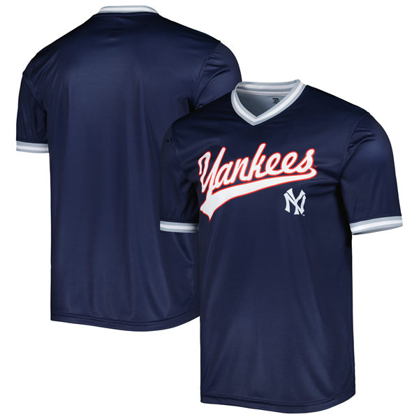 Men's Youth New York Yankees Blank Stitches Navy Cooperstown Collection Team Jersey