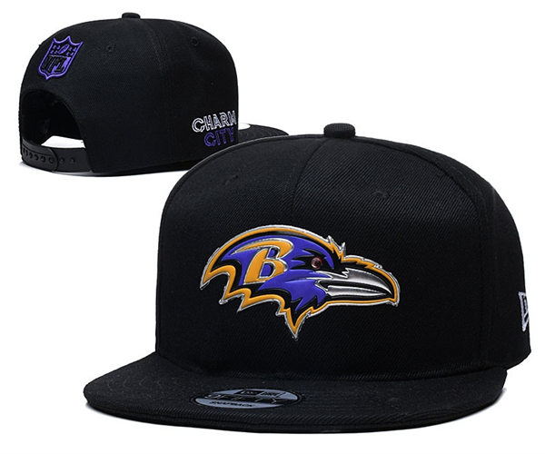 Baltimore Ravens Black embroidered Snapback Caps YD23518011 (2)