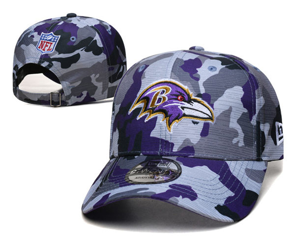 Baltimore Ravens embroidered Camo Adjustable Hat  YD23518011