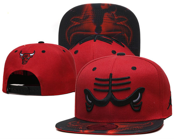 Michael Jordan Chicago Bulls Team Logo Snapback Adjustable Hat YD23051801(3)