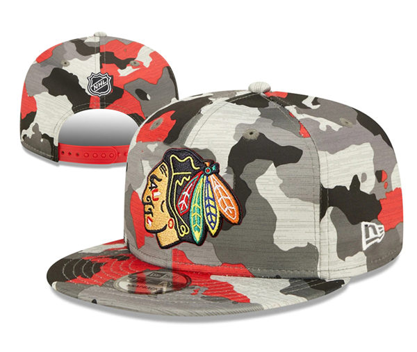 Chicago Blackhawks embroidered Camo Snapback Caps YD2305191 (3)